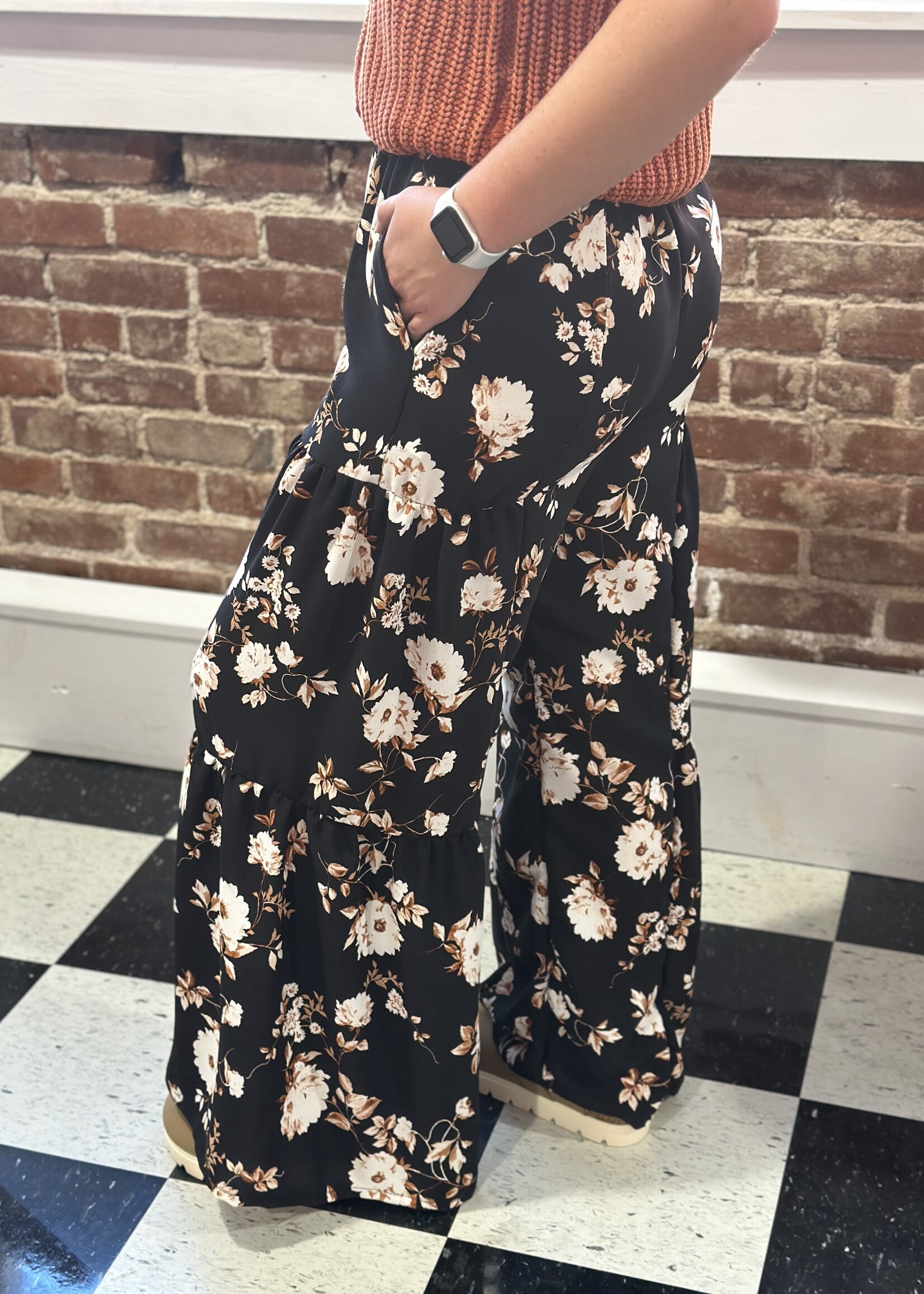 Heimish Wide Leg Floral Pants