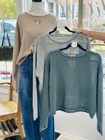 Zenana Open Weave Sweater