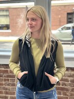 Grace+Emma Gillian Reversible Vest Black/Floral