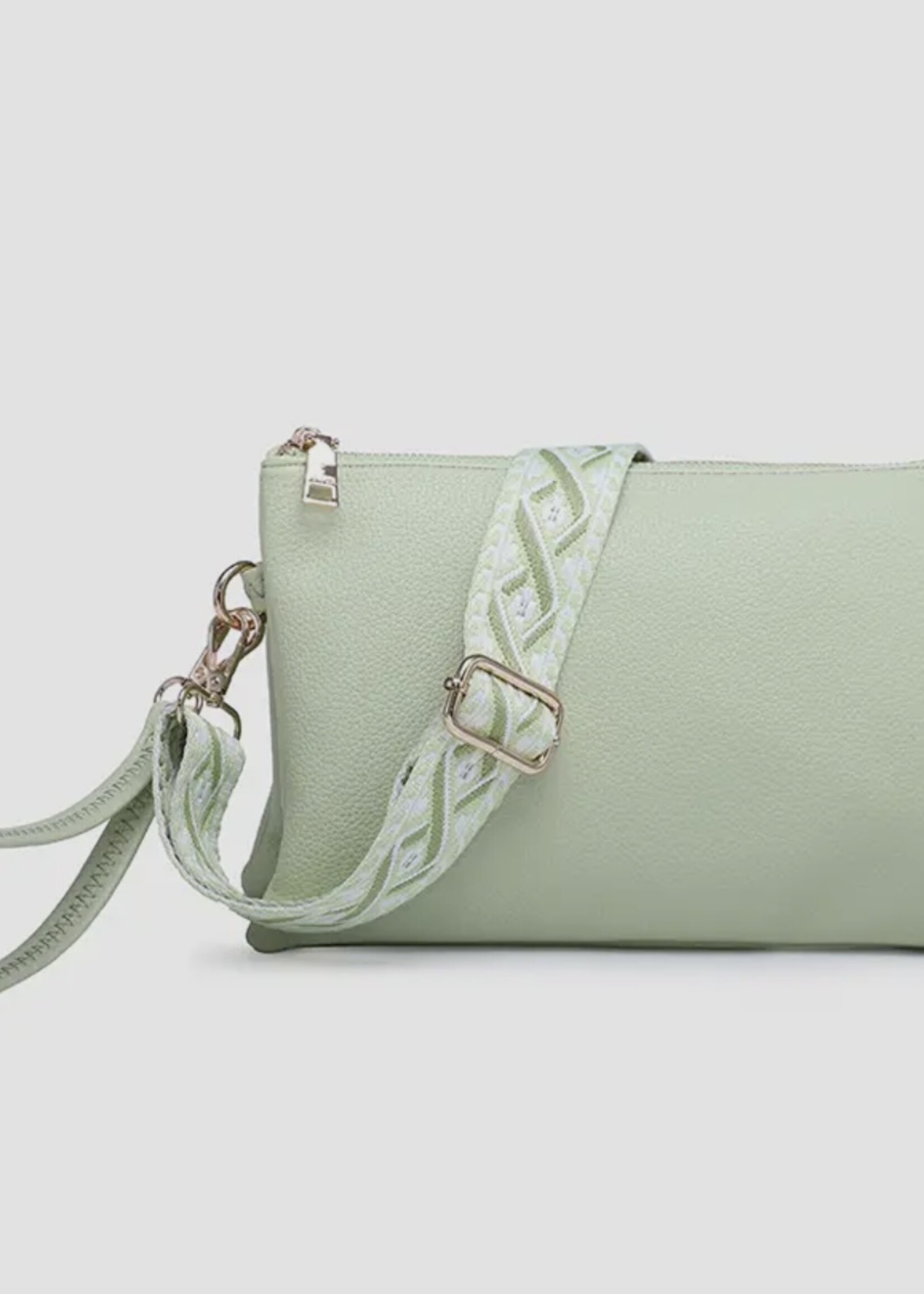 Jen & Co. The Izzy Crossbody in Pale Lime