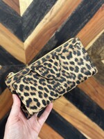 Jen & Co. Kyla Wallet in Mustard Leopard