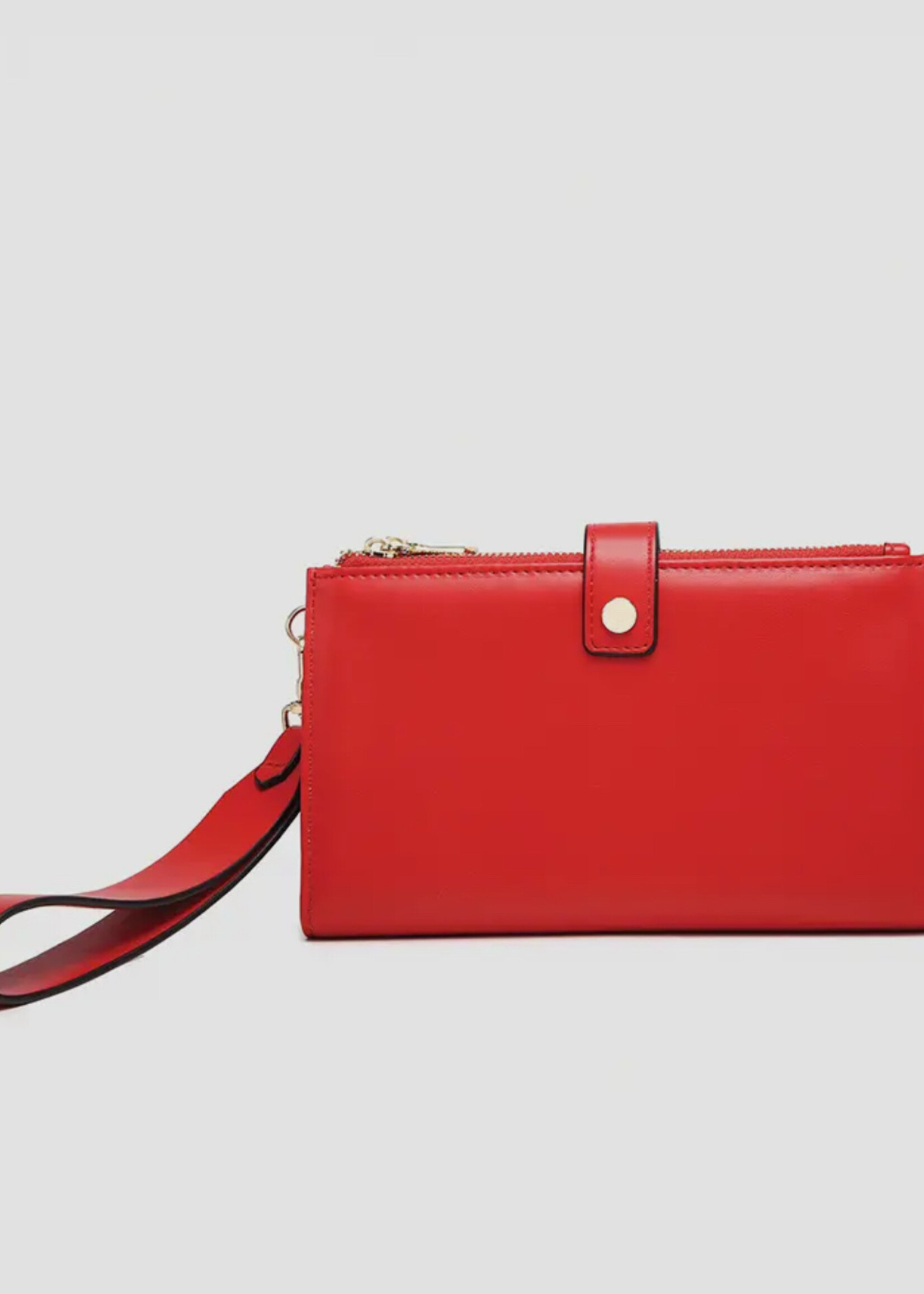Jen & Co. Lark Wallet with Wristlet in Cherry Red