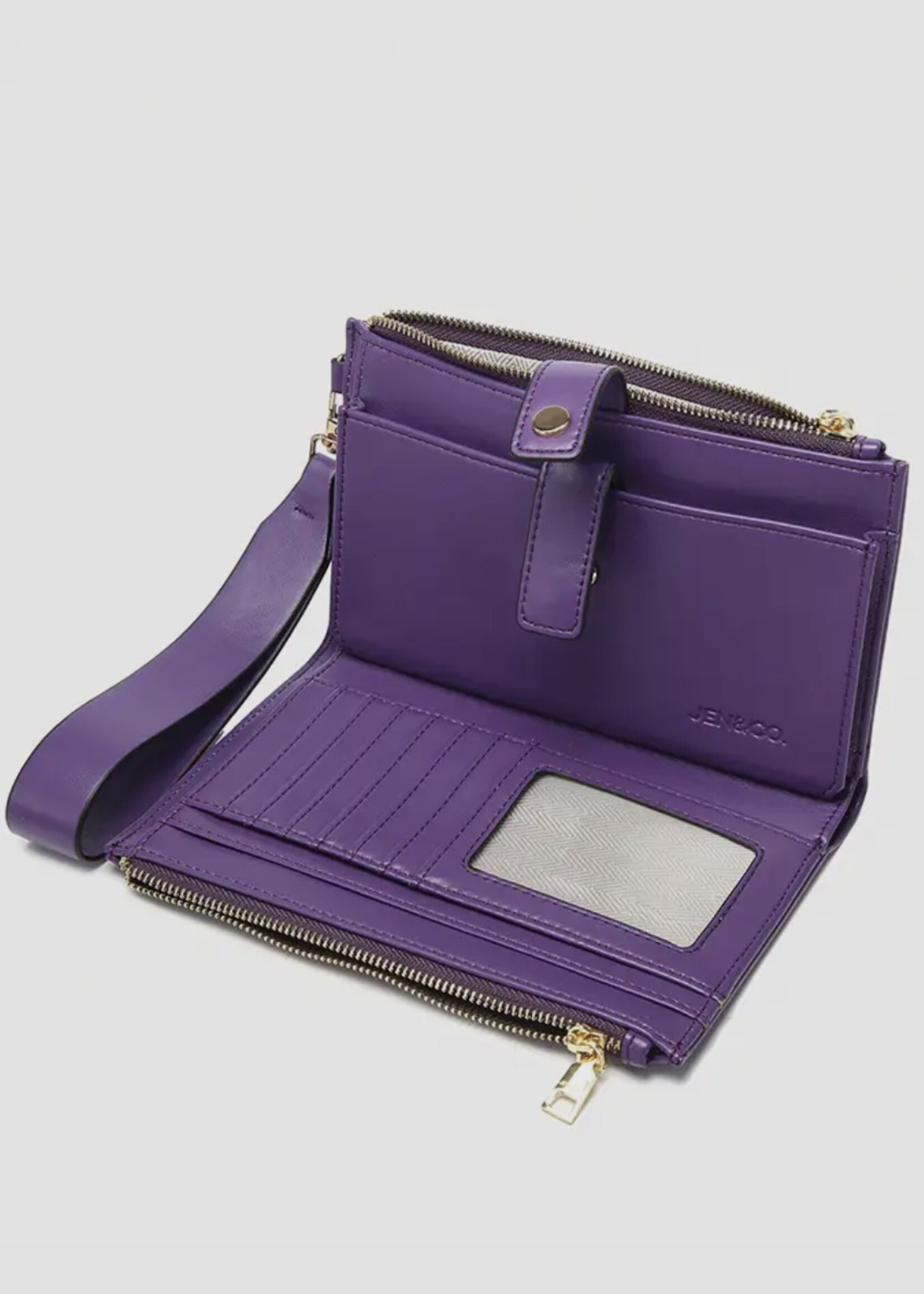 Jen & Co. Lark Wallet with Wristlet in Cherry Red