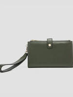 Jen & Co. Lark Wallet with Wristlet in Olive