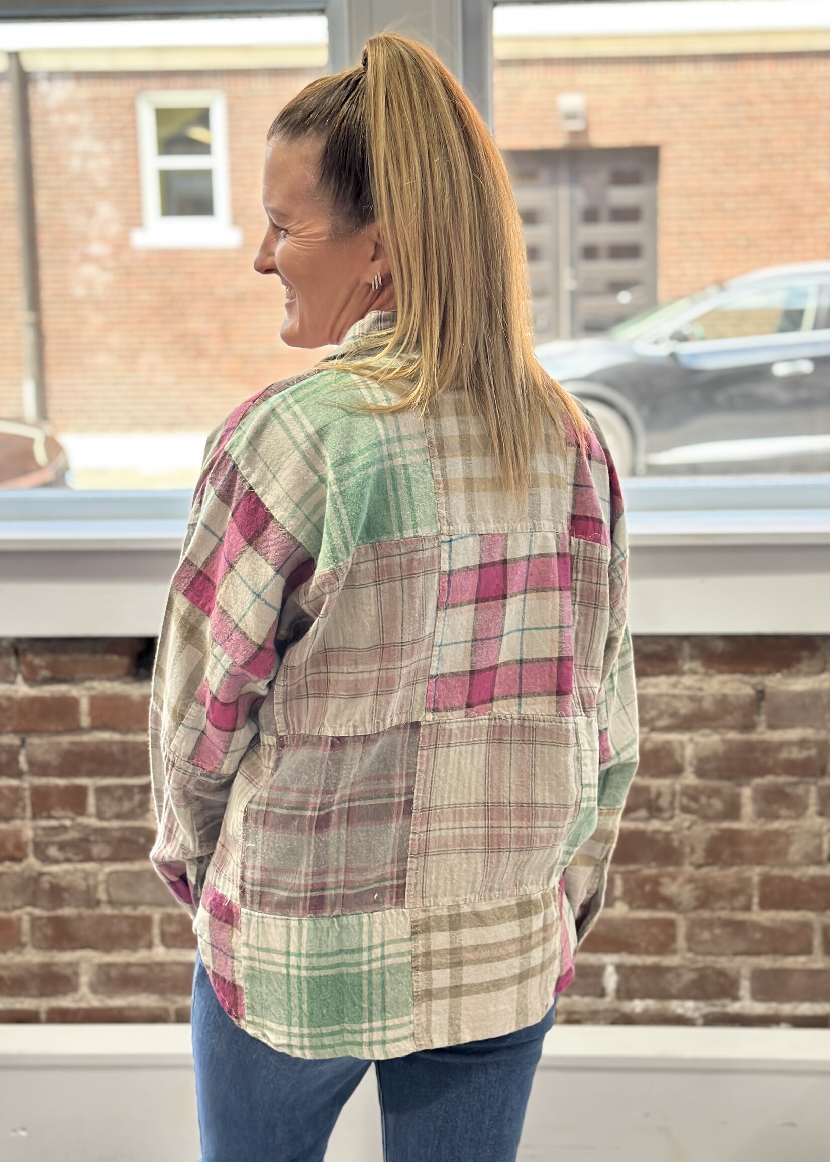 Bohera The Boone Plaid Petal Shacket