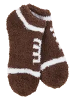 World's Softest Socks Cozy Short Socks-Football