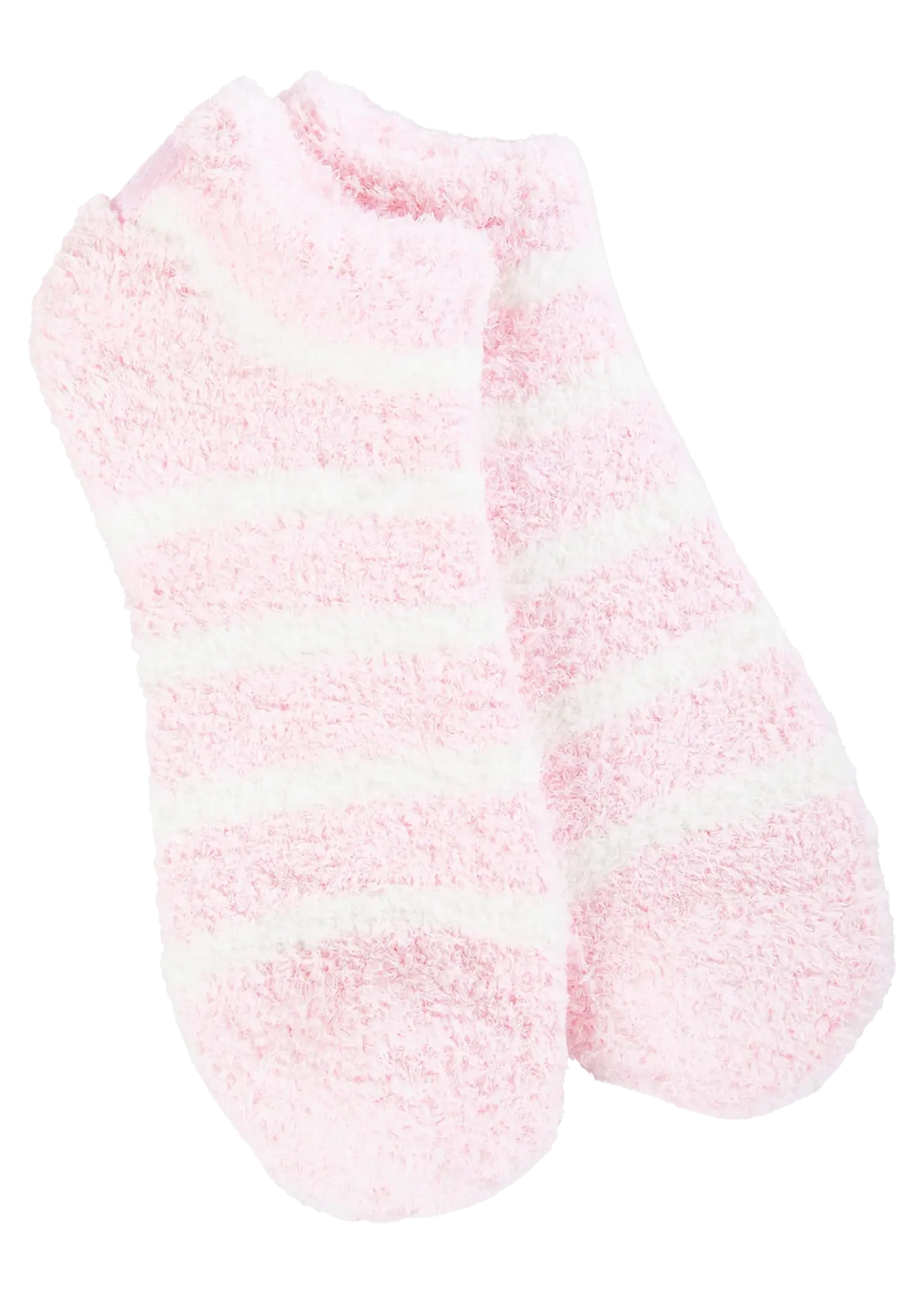 World's Softest Socks Cozy Short Socks-Candy Stripe