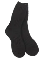 World's Softest Socks Weekend Crew Socks-Black