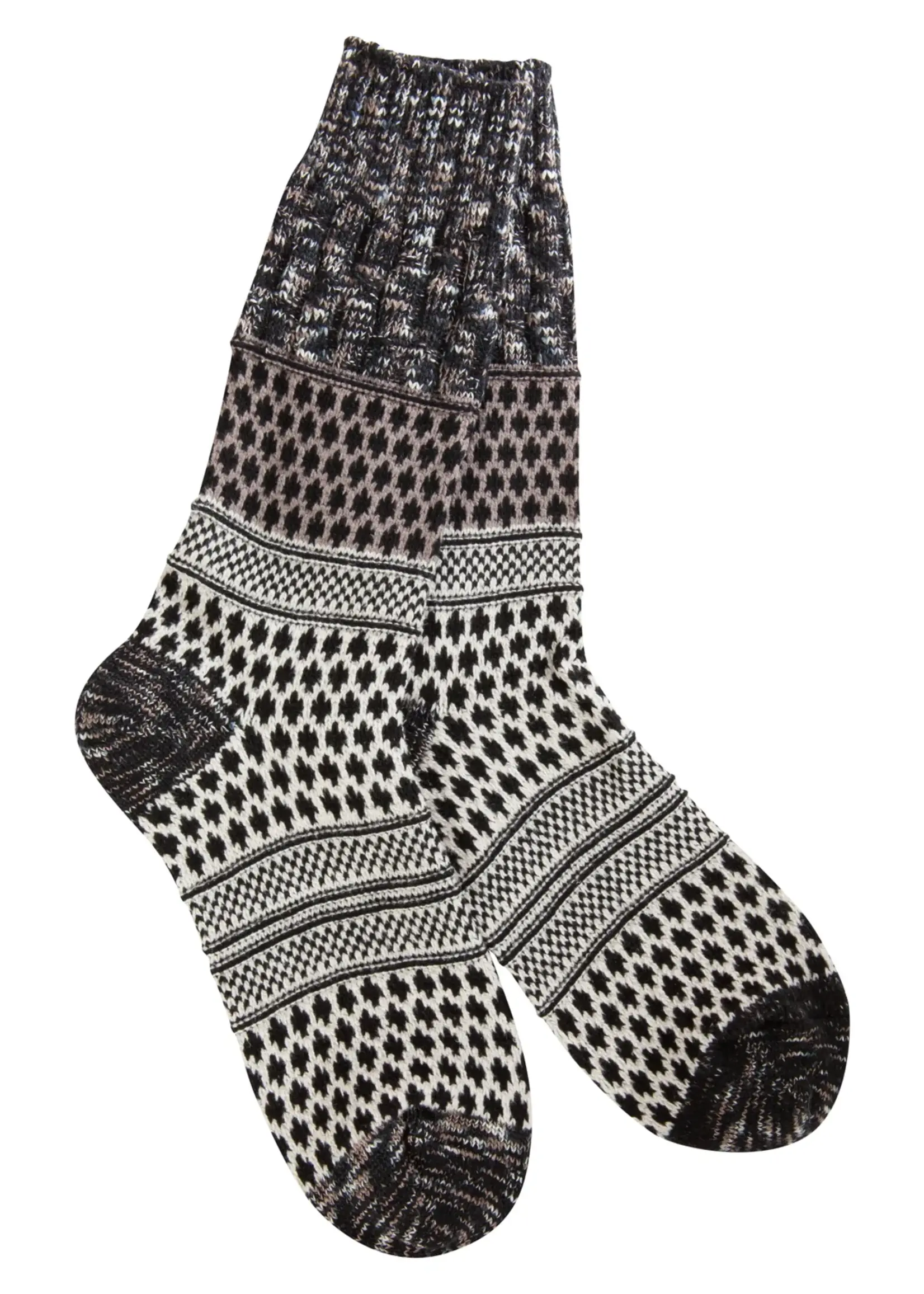 World's Softest Socks Weekend Crew Socks-Nightfall Multi