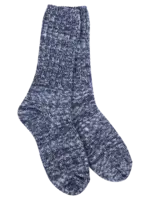 World's Softest Socks Ragg Crew Socks-Denim