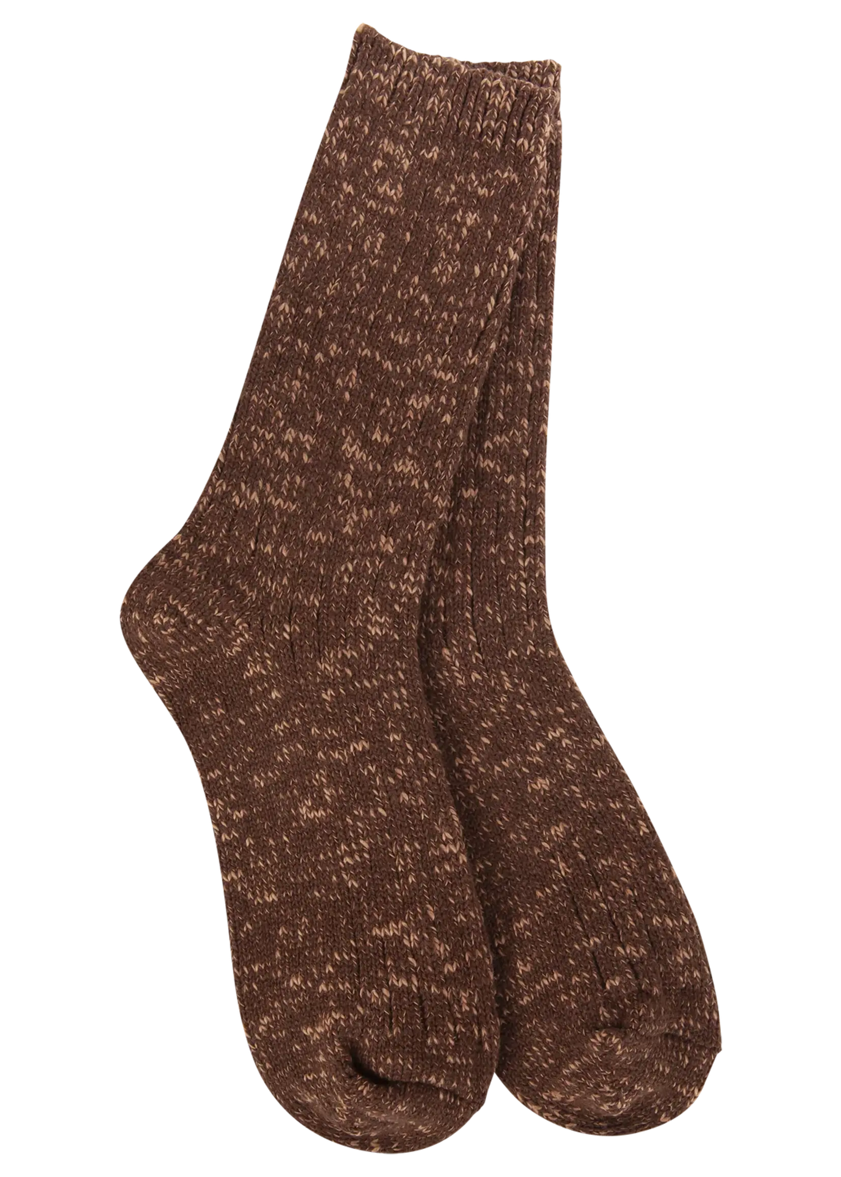 World's Softest Socks Ragg Crew Socks-Coffee