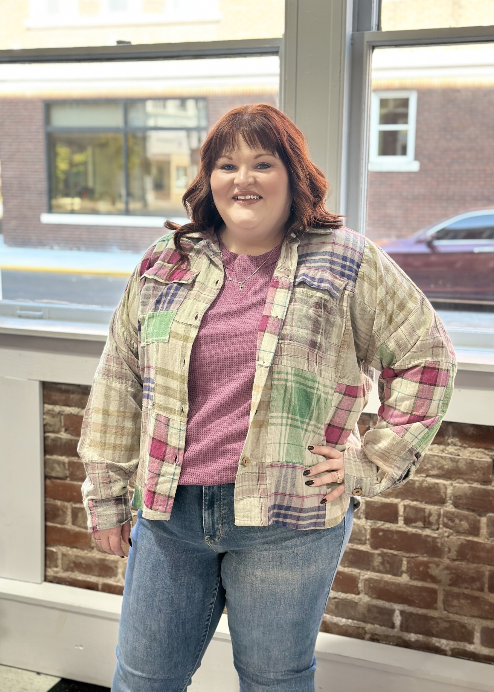 Bohera The Boone Plaid Petal Shacket