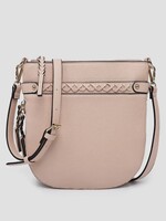 Jen & Co. Esther Whipstitch Crossbody in Light Pink
