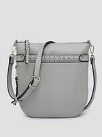 Jen & Co. Esther Whipstitch Crossbody in Grey