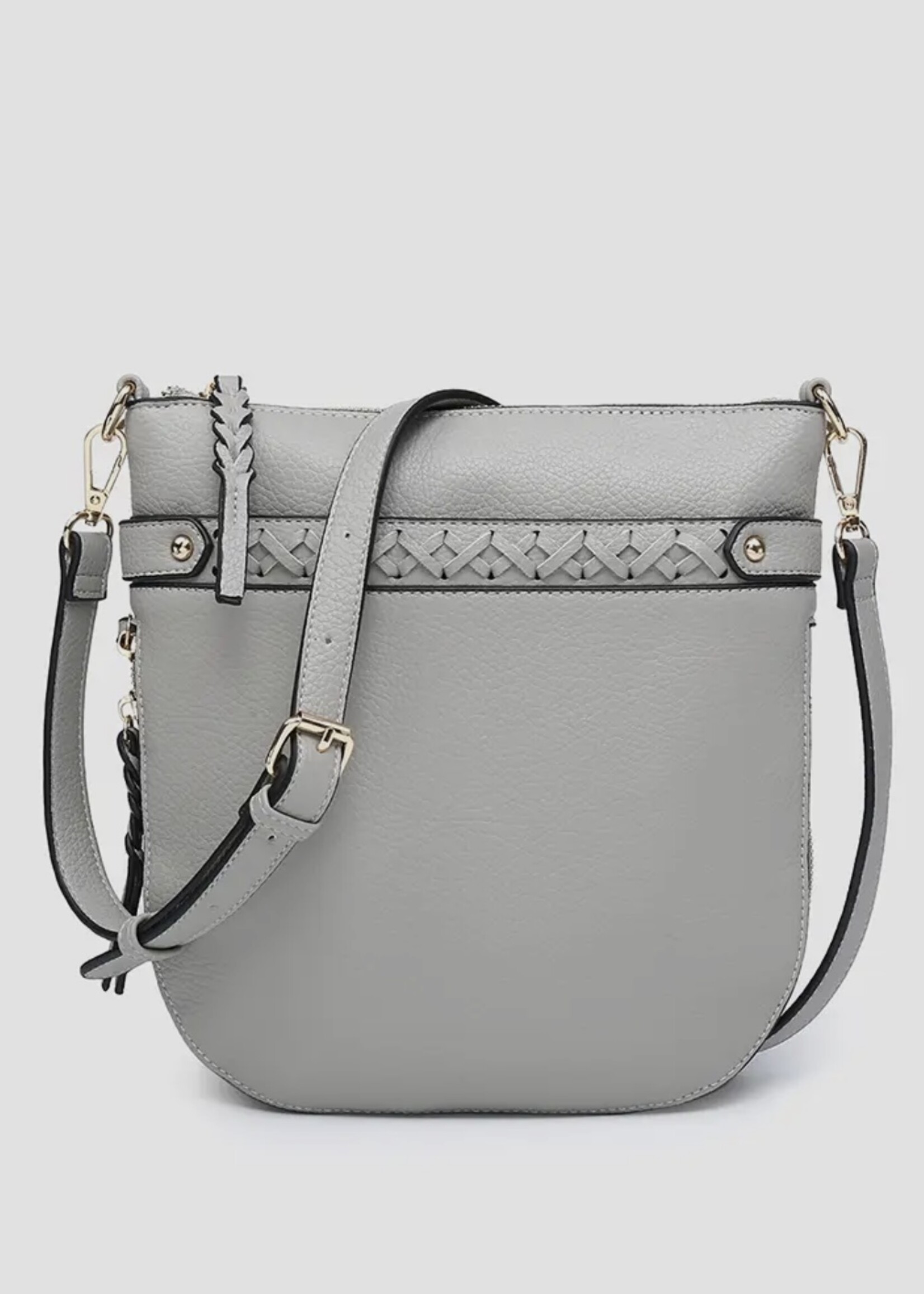 Jen & Co. Esther Whipstitch Crossbody in Grey