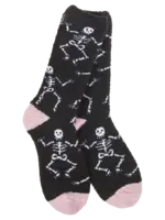World's Softest Socks Skeleton Cozy Crew Socks