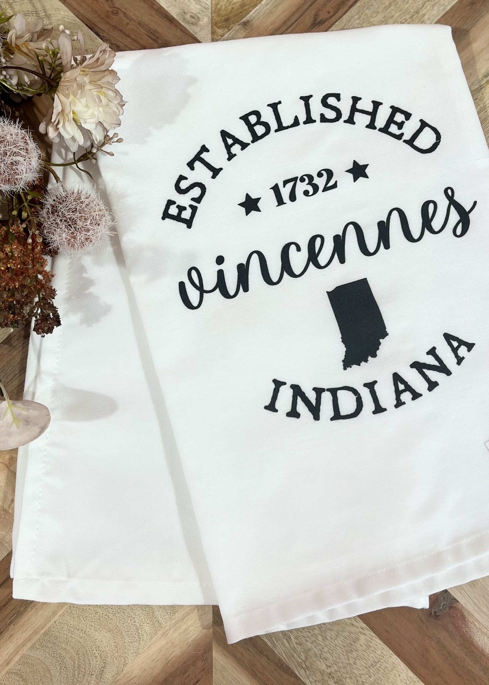 Vincennes, IN Tea Towel