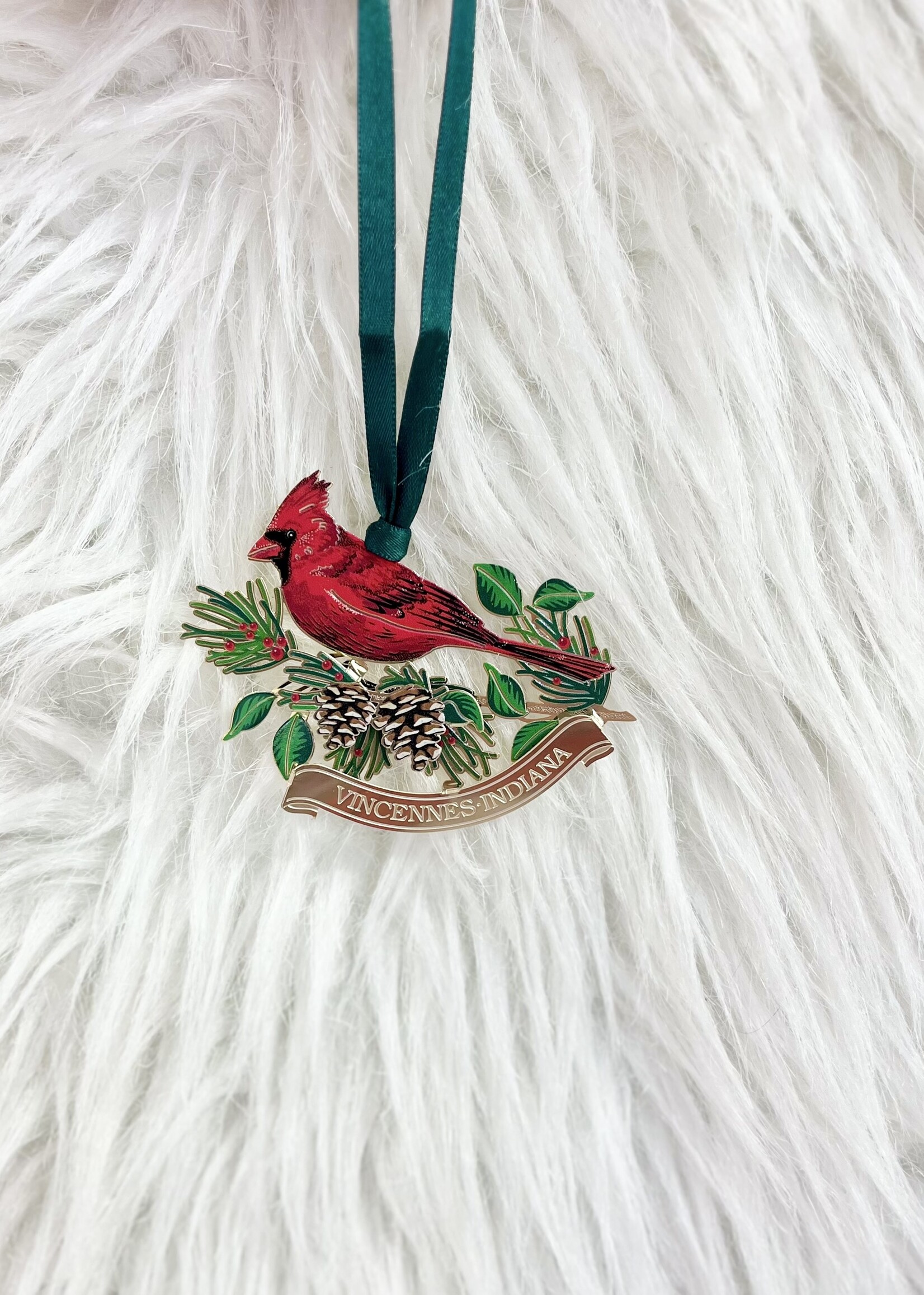 Vincennes, IN Cardinal Ornament
