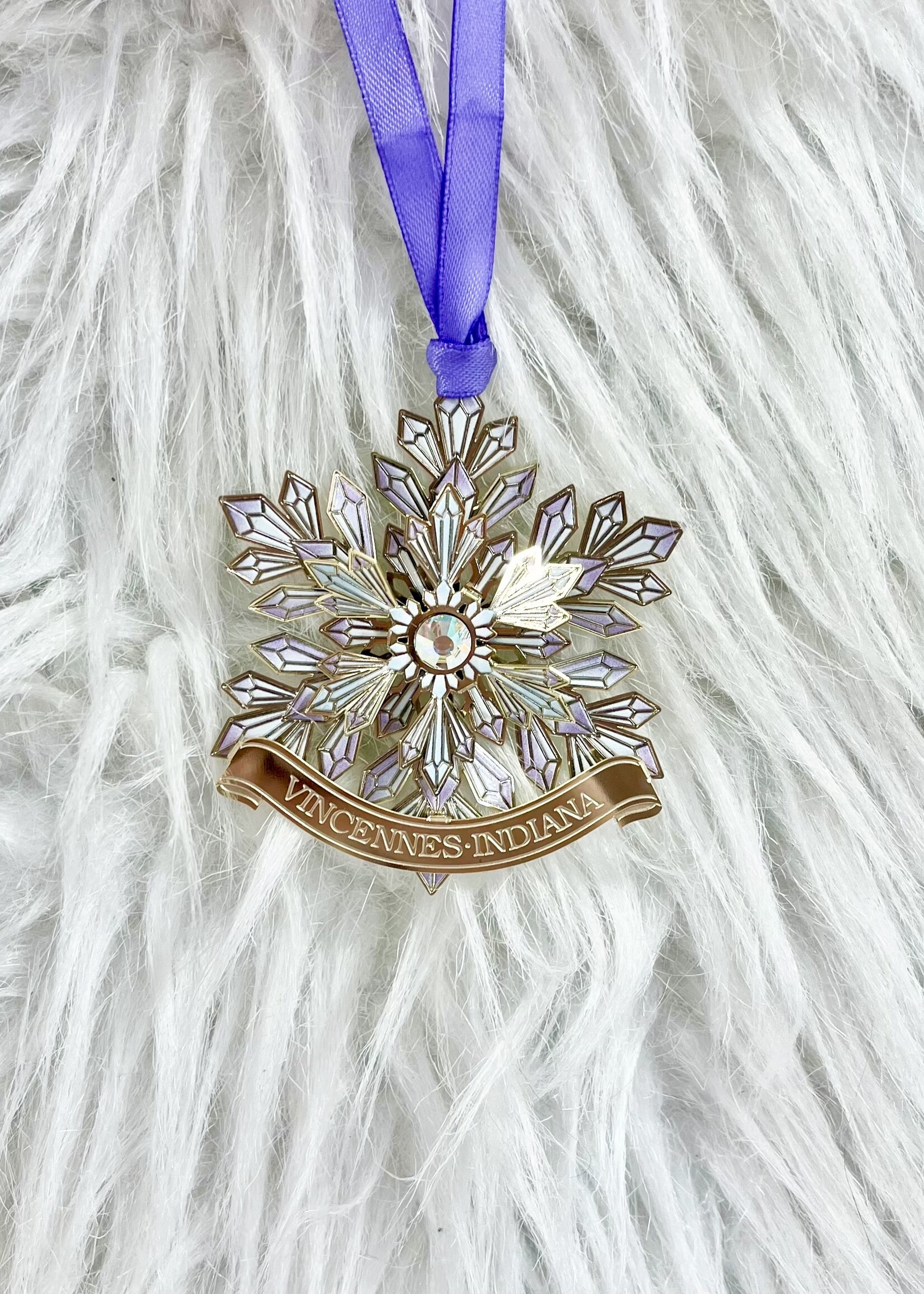 Vincennes, IN Snowflake Ornament