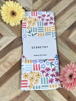 Geometry Floral Garden Tea Towel