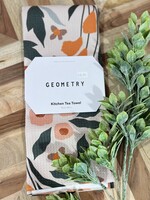 Geometry Fallowers Tea Towel