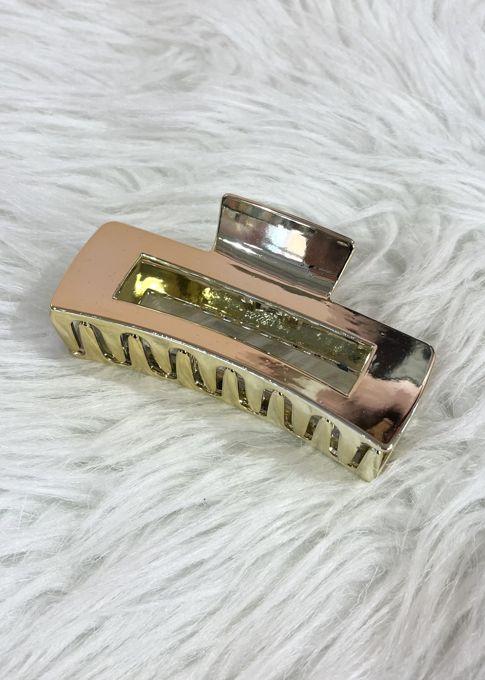 Gold Metallic Claw Clip