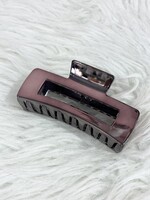 Gunmetal Metallic Claw Clip