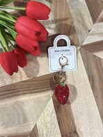 Sparkly Strawberry Bag Charm