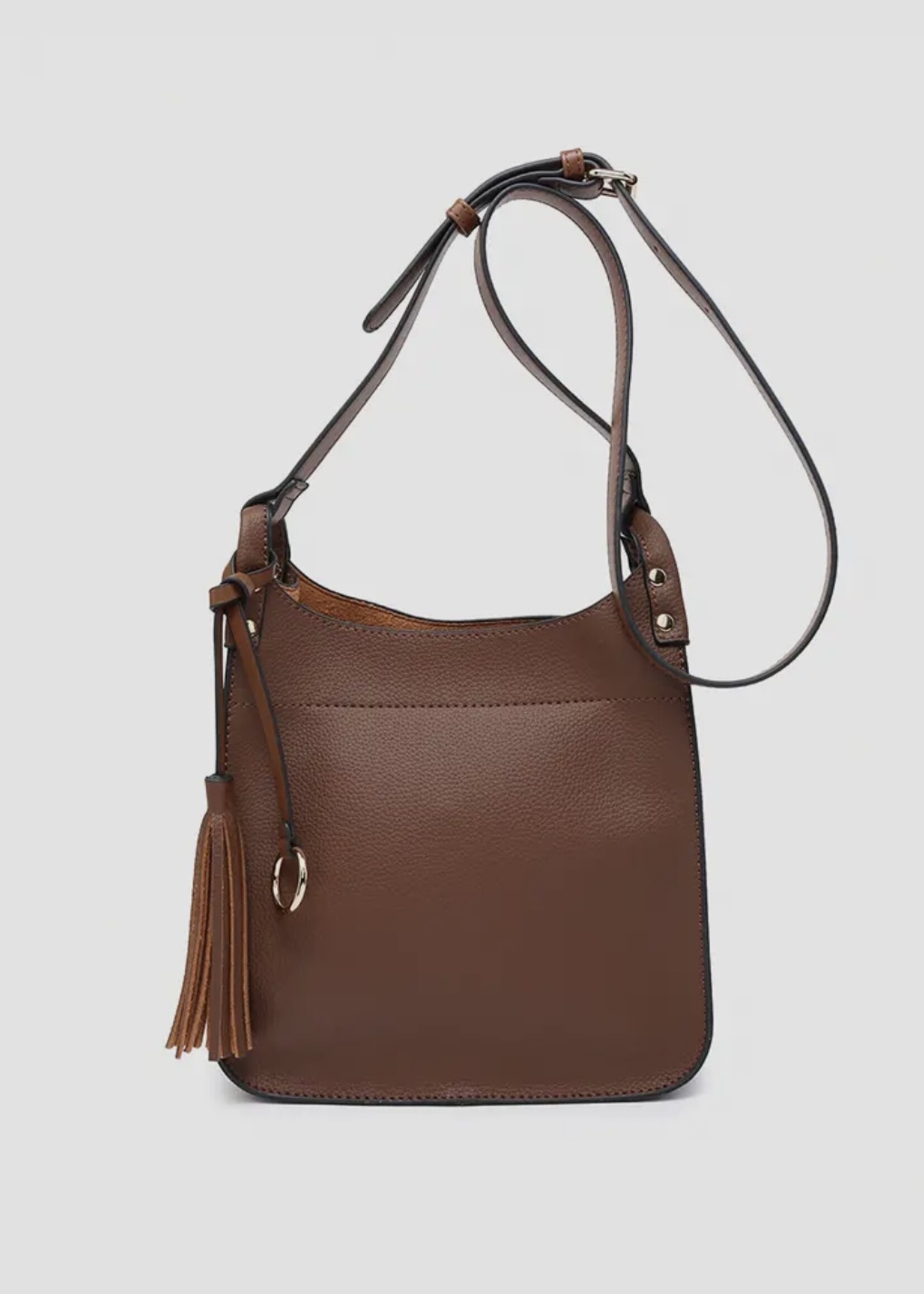 Jen & Co. The Lucinda Crossbody in Brown