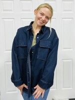 Blu Pepper Dark Denim Shacket