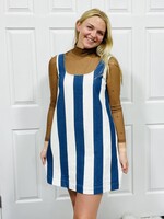Blu Pepper Vertical Stripe Mini Dress