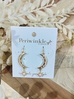 Periwinkle Moon Dangle Earrings