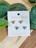 Heart Duo Stud Earrings