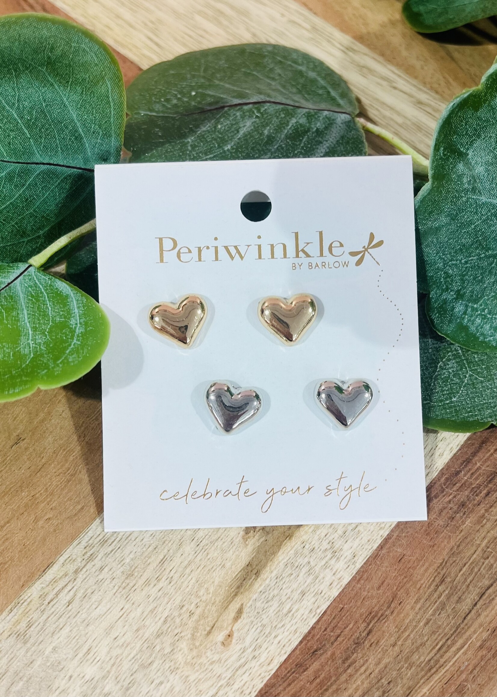Heart Duo Stud Earrings