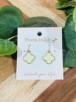 Light Mint Clover Earrings