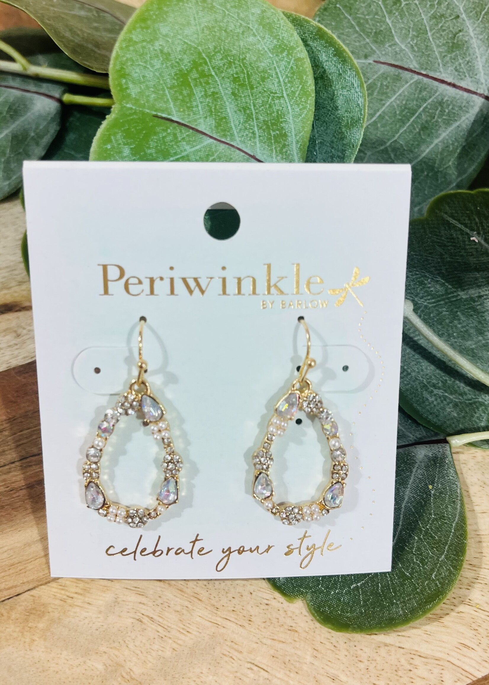 Crystal/Pearl Drop Earrings