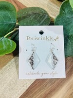 Periwinkle Aqua Filigree Earrings