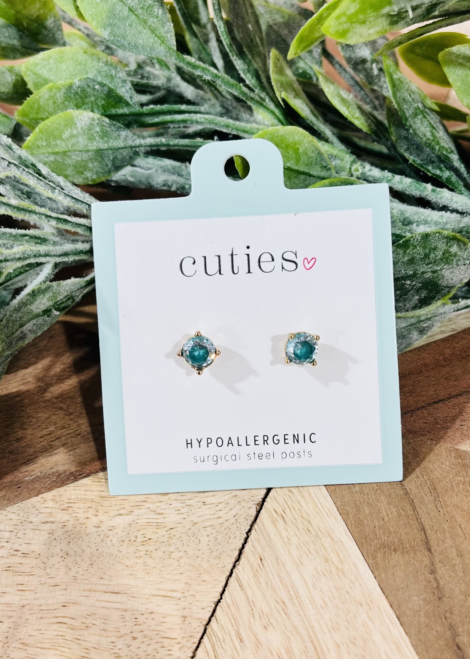 Sea Glass Sparkly Studs