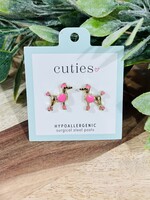 Pink Poodle Studs