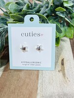 Silver Bubble Star Studs