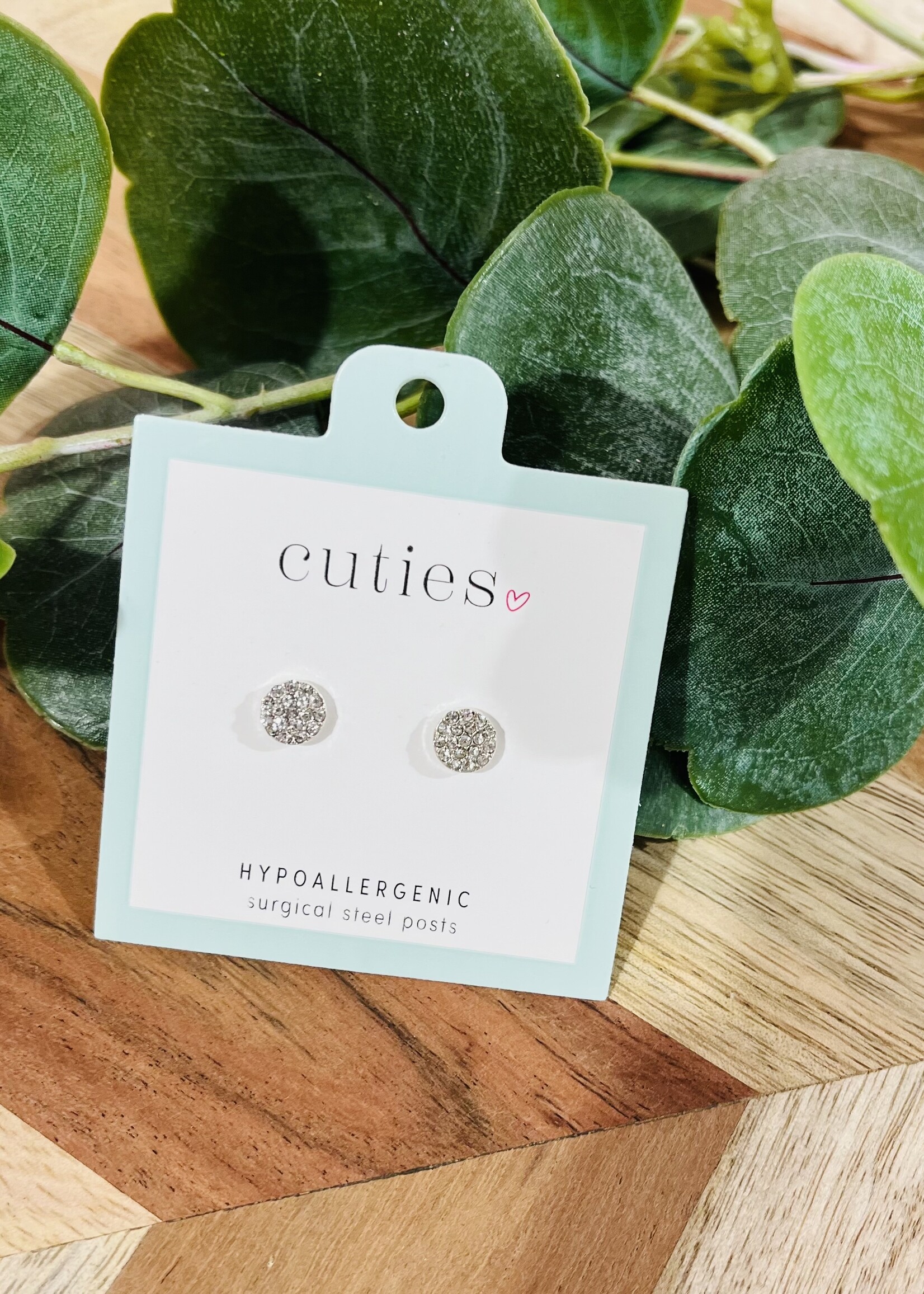 Silver Multi-Sparkle Studs