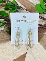 Periwinkle Two Tone Ornate Drop Earrings