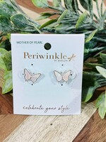 Periwinkle Iridescent Butterfly Earrings