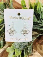 Periwinkle Two Tone Multi Layer Earrings