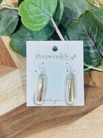 Periwinkle Two Tone Drop Earrings
