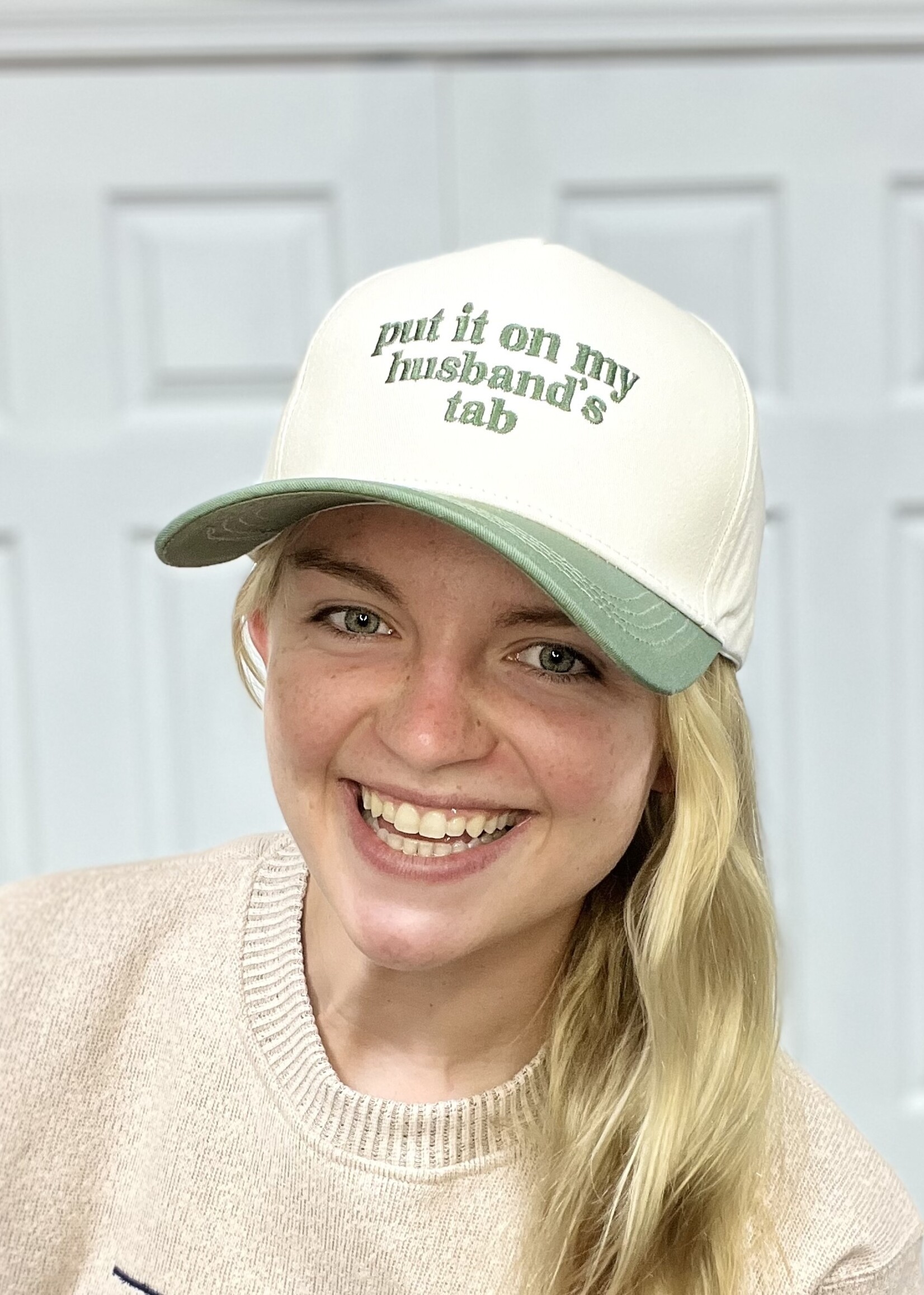 Attic Salt Boutique Put It On My Husband’s Tab Hat in Dark Forest