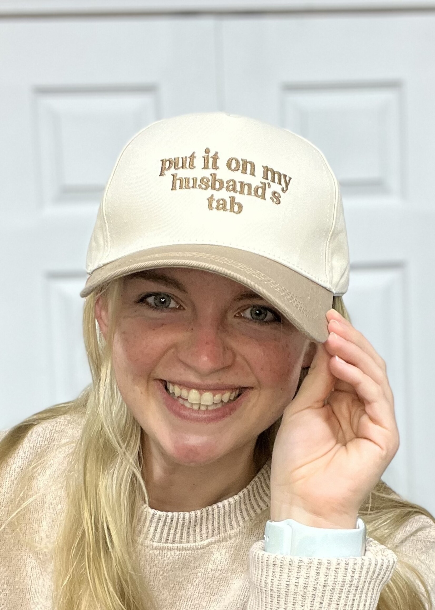 Attic Salt Boutique Put It On My Husband’s Tab Hat in Ash Mocha