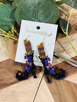 Periwinkle Witch Boots Earrings