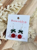 Periwinkle Christmas Bell Earrings
