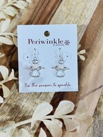 Periwinkle Pearl Angel Earrings